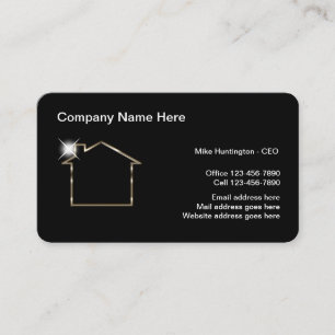 Classy Real Estate Professional  Business Card