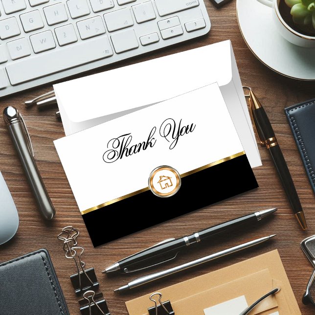 Classy Real Estate Thank You Notecards (Creator Uploaded)