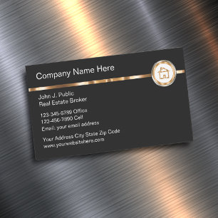 Classy Realtor Business Card Magnets