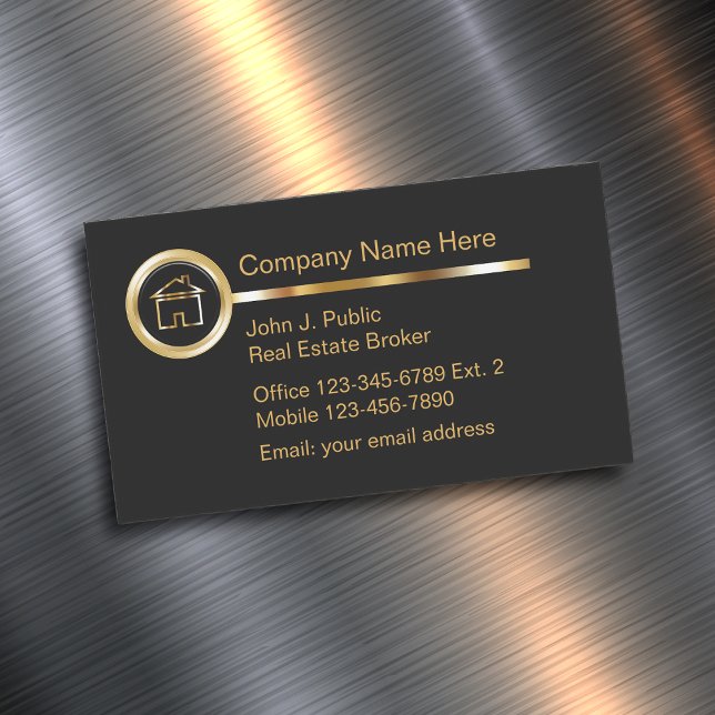 Classy Realtor Business Card Magnets (Creator Uploaded)