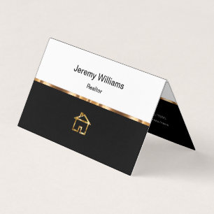 Classy Realtor Theme Folded Business Cards