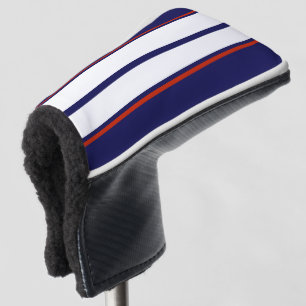Classy Red, White, and Blue Racing Stripes Golf Head Cover