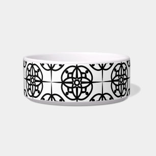 Classy Retro Vibe Geometric Pattern Bowl