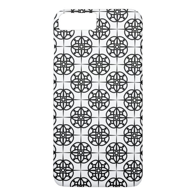 Classy Retro Vibe Geometric Pattern Case-Mate iPhone Case (Back)