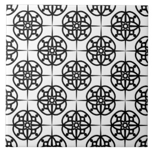 Classy Retro Vibe Geometric Pattern Tile