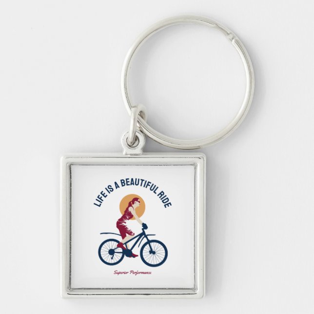 Classy Rider - Life is a Beautiful Ride Key Ring (Front)
