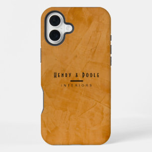 Classy Rustic Dante Orange Interior Designer iPhone 16 Plus Case