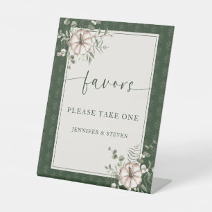 Classy Rustic Fall Pumpkins Wedding Favours Sign