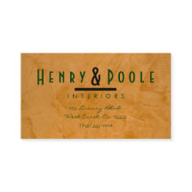 Classy Rustic Interior Designer Business Cards