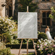 Classy Sage Green Old Money Wedding Welcome Sign