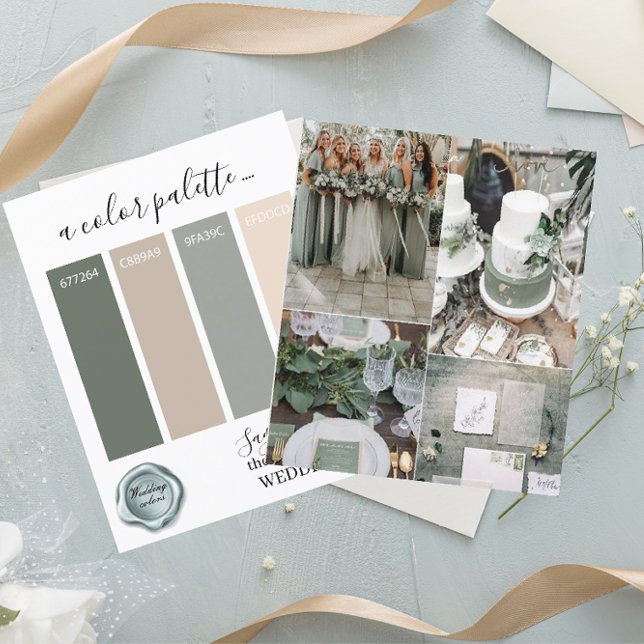 Classy Sage Green  Wedding colours PaletPaper Shee (Creator Uploaded)