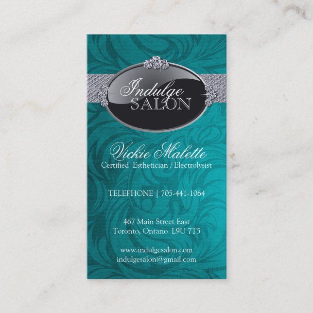 Classy Salon and Spa Business Cards (Front)