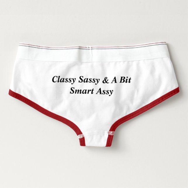 CLASSY SASSY & A BIT SMART ASSY women's underwear (Back)