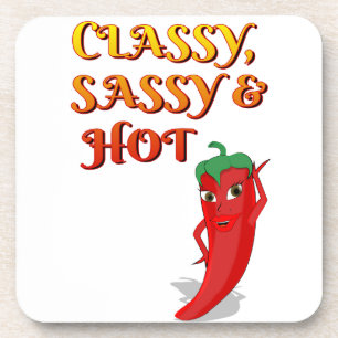 Classy Sassy And Hot Pepper Diva Coaster