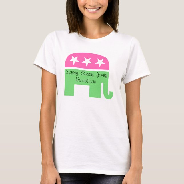 Classy, Sassy, Young Republican T-Shirt (Front)