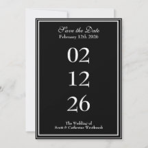 Classy Save the Date Wedding Announcement