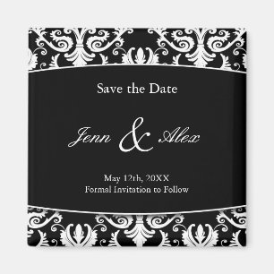 Classy Save the Date Wedding Magnet