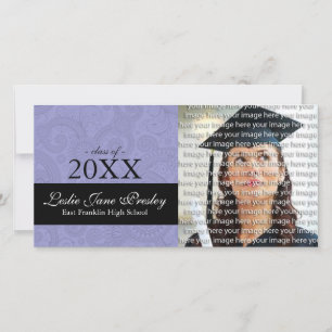 Classy School Graduation Photo Announcement Cards