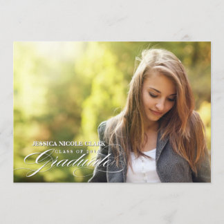 Classy Script 2013 Graduate Photo Invite