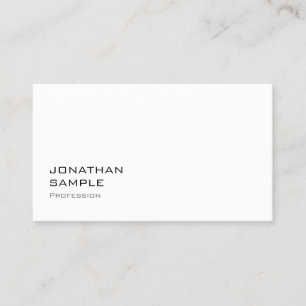Classy Simple Design Modern Trendy Cool Plain Business Card
