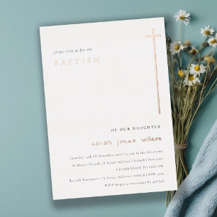 Classy Simple Elegant Minimal Typography Baptism