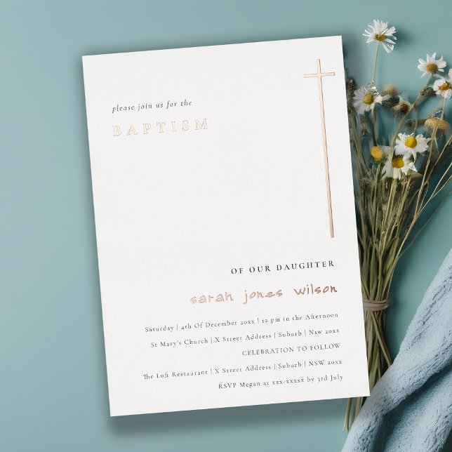 Classy Simple Elegant Minimal Typography Baptism (Creator Uploaded)