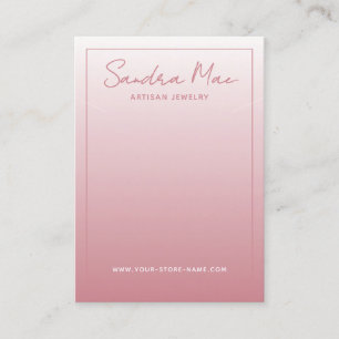 Classy Simple Minimalist Jewellery Display Card