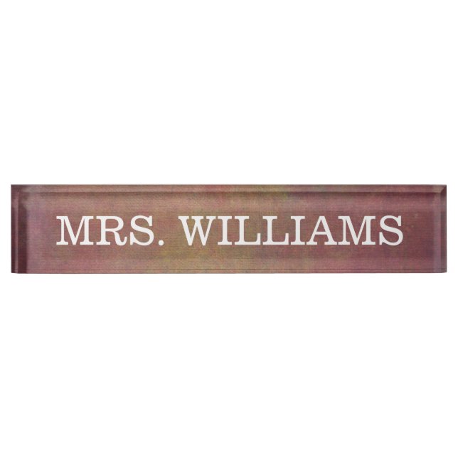 Classy + Simple Professional Nameplate (Front)