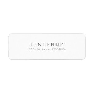 Classy Simple White Template Professional Modern