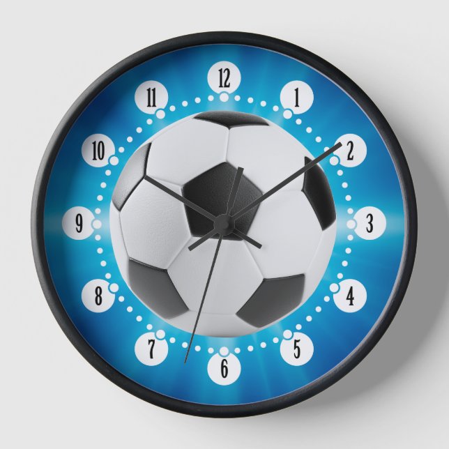 Classy Soccer Ball | Cool Gifts Clock (Front)
