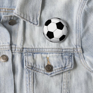 Classy Soccer Ball   Sport Gifts 6 Cm Round Badge