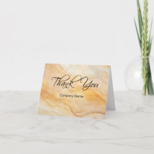 Classy Stone Look Business Thank You Cards