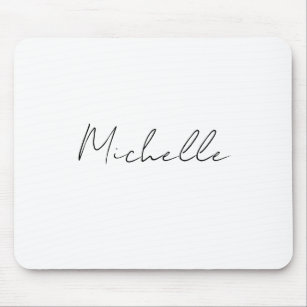 Classy Stylish Script Add Your Name Mouse Pad