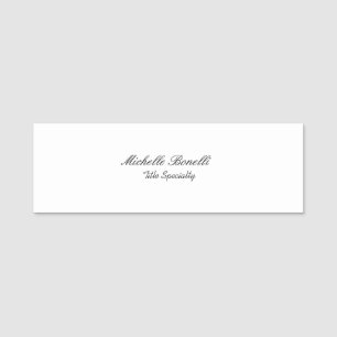 Classy Stylish Script Add Your Name Tag