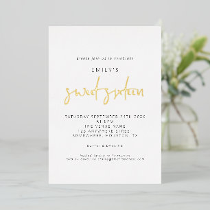 Classy Sweet Sixteen Modern Script Real 