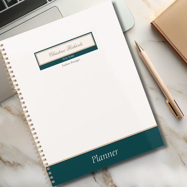 Classy Teal Ivory Business Planner (Creator Uploaded)
