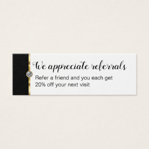 Classy Trendy Customer Referral Cards