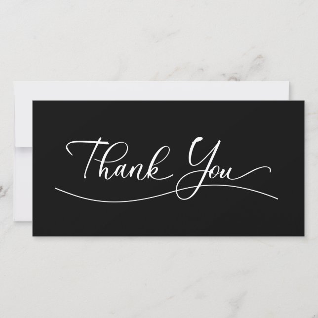 Classy Trendy Editable Business Thank You Cards  (Front)