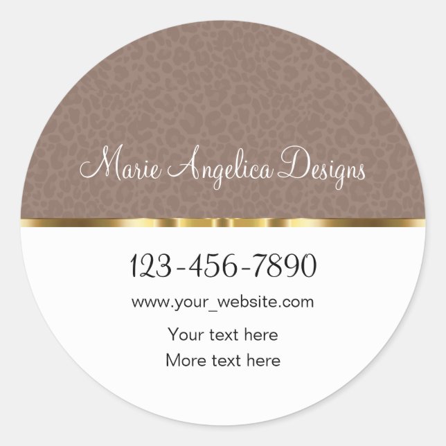 Classy Trendy Fashion Sticker Labels (Front)