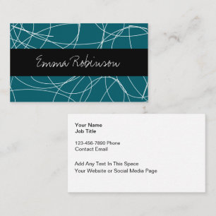 Classy Trendy Monogram Business Cards