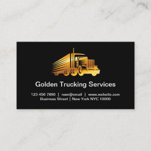 Classy Trucking And Freight Services Business Card