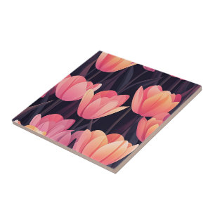 Classy Tulip Ceramic Tiles For Cooking Space