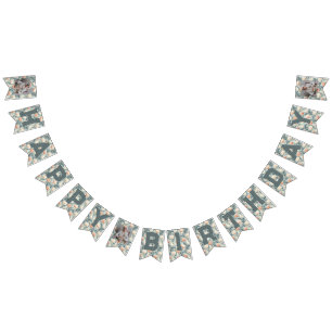 Classy Tulip Floral Birthday Party Bunting