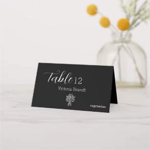 Classy Two Colour's Folded Place Card