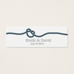 Classy Tying the Knot Wedding Website Insert Card
