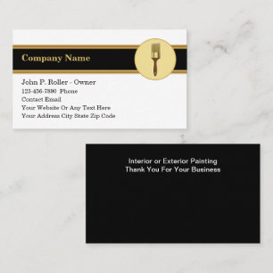 Classy Unique Painter Business Cards