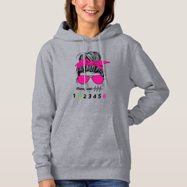 Classy Until... Funny Motorcycle Hoodie (Front)