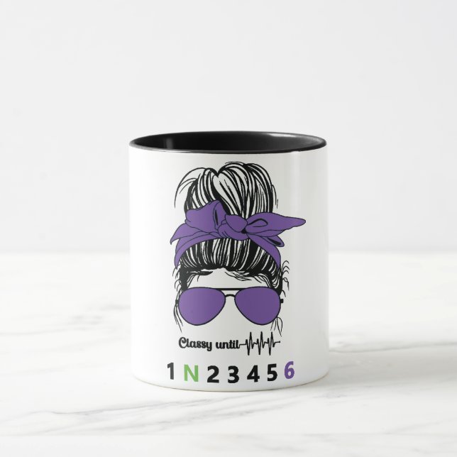 Classy Until... Funny Motorcycle Mug (Center)