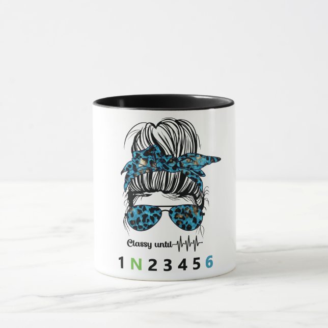 Classy Until... Funny Motorcycle Mug (Center)