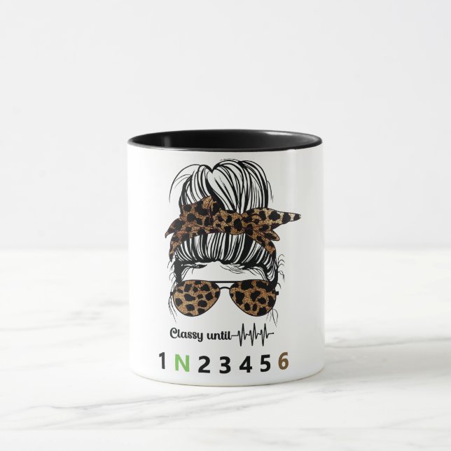 Classy Until... Funny Motorcycle Mug (Center)